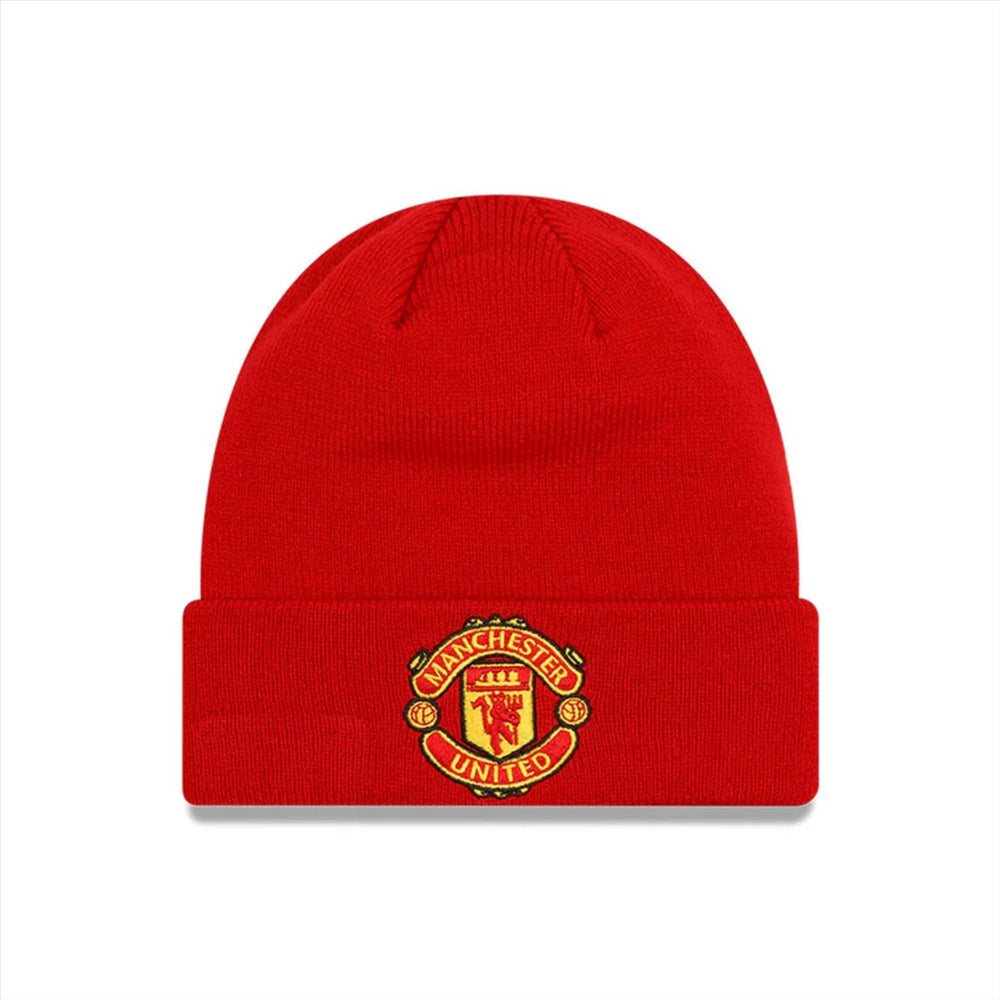Manchester United FC New Era Core Cuff Beanie Hat | Scarlet