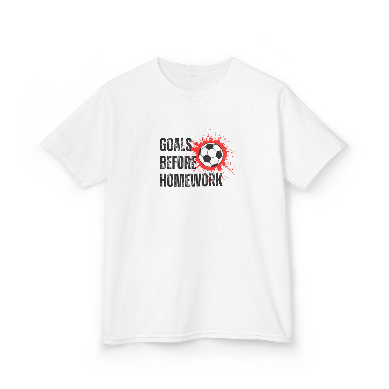 Goals Before Homework Junior T-Shirt | Red