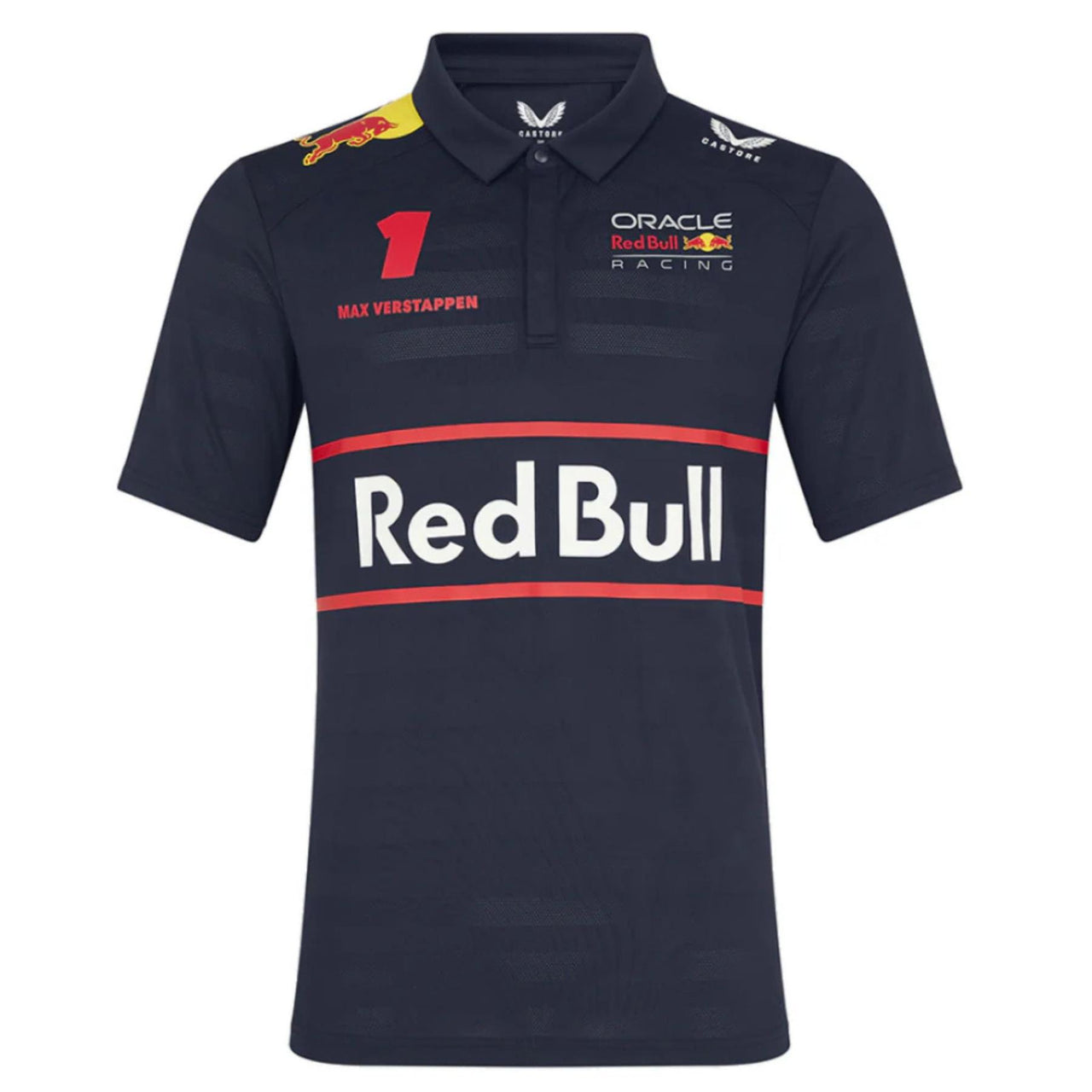 Oracle Red Bull Racing F1 Men's Max Verstappen Driver Polo Shirt | Navy | 2025