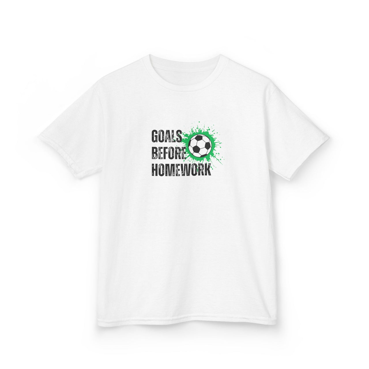 Goals Before Homework Junior T-Shirt | Green