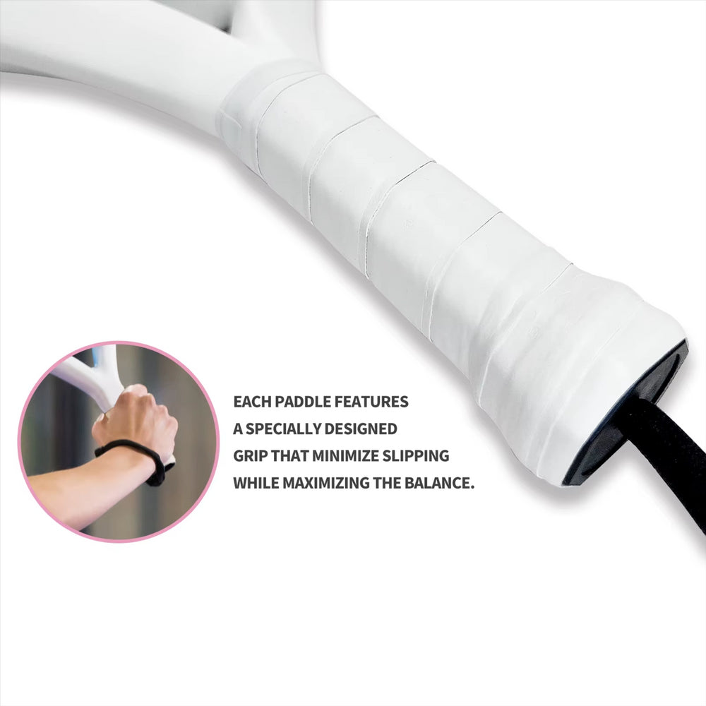 Ianoni PR8100 Carbon Fibre PADEL RACKET - White