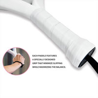 Ianoni PR8100 Carbon Fibre PADEL RACKET - White