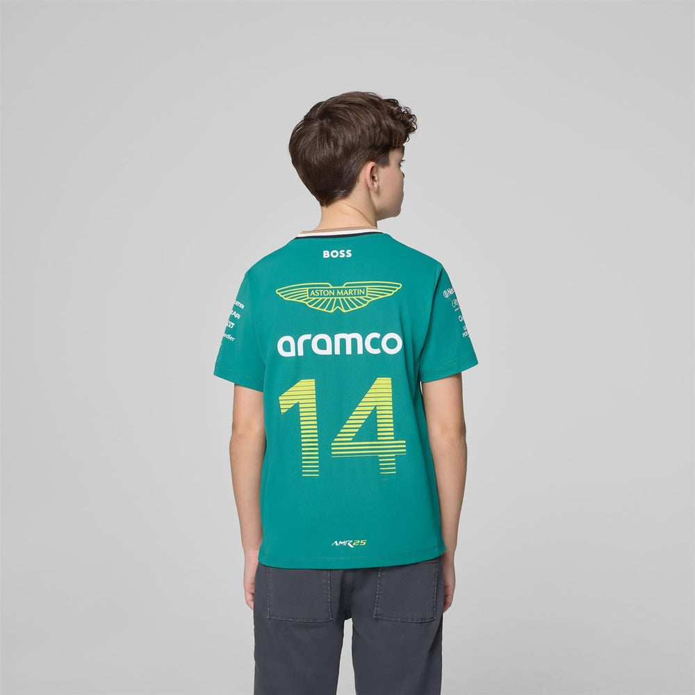 Aston Martin F1 Fernando Alonso Kid's Driver T-Shirt | 2025
