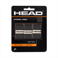 Head Padel Pro Overgrip - Black - Pack of 3