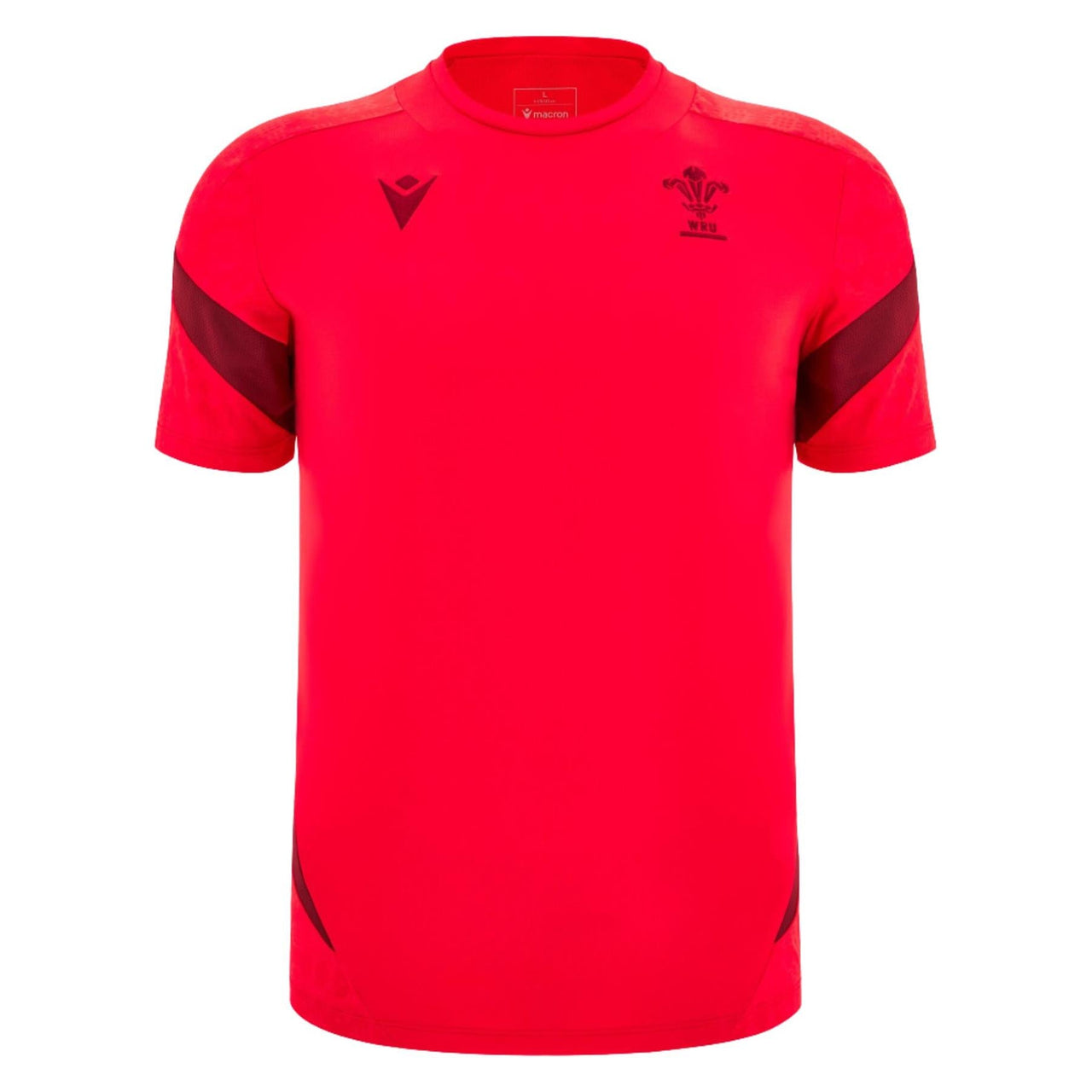 Macron Wales Rugby Mens Training T-Shirt | Red | 2025/26