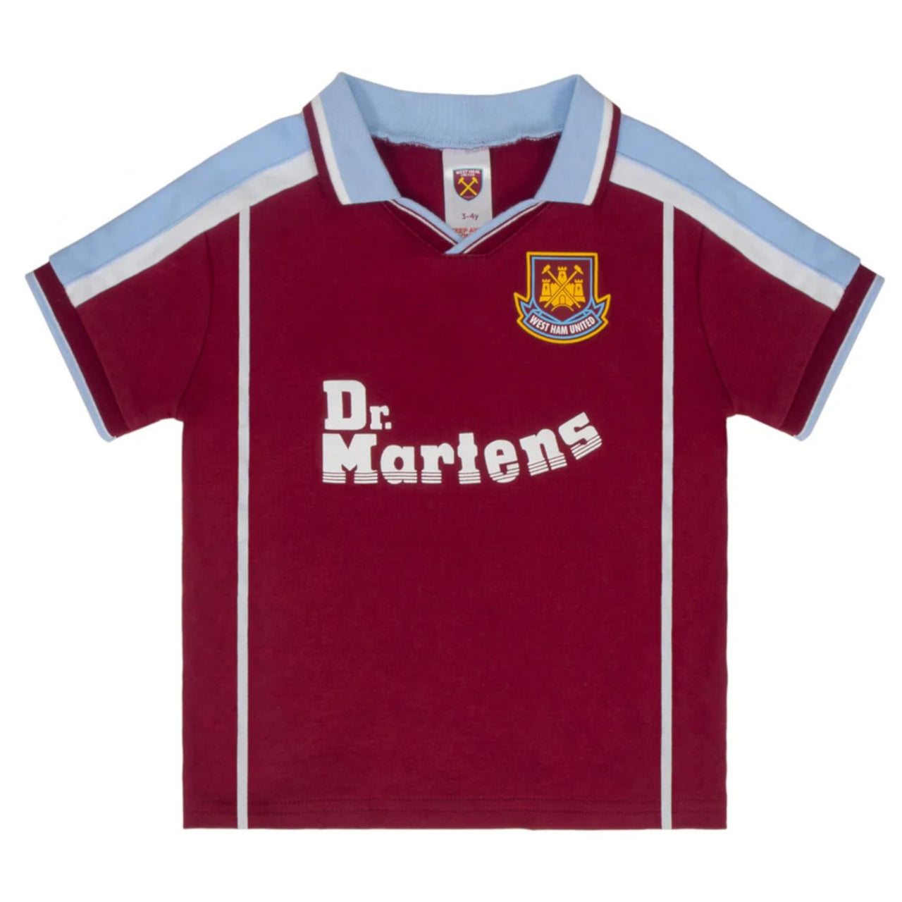 West Ham United FC Baby Retro 2000 T-Shirt & Shorts Set | 2025/26