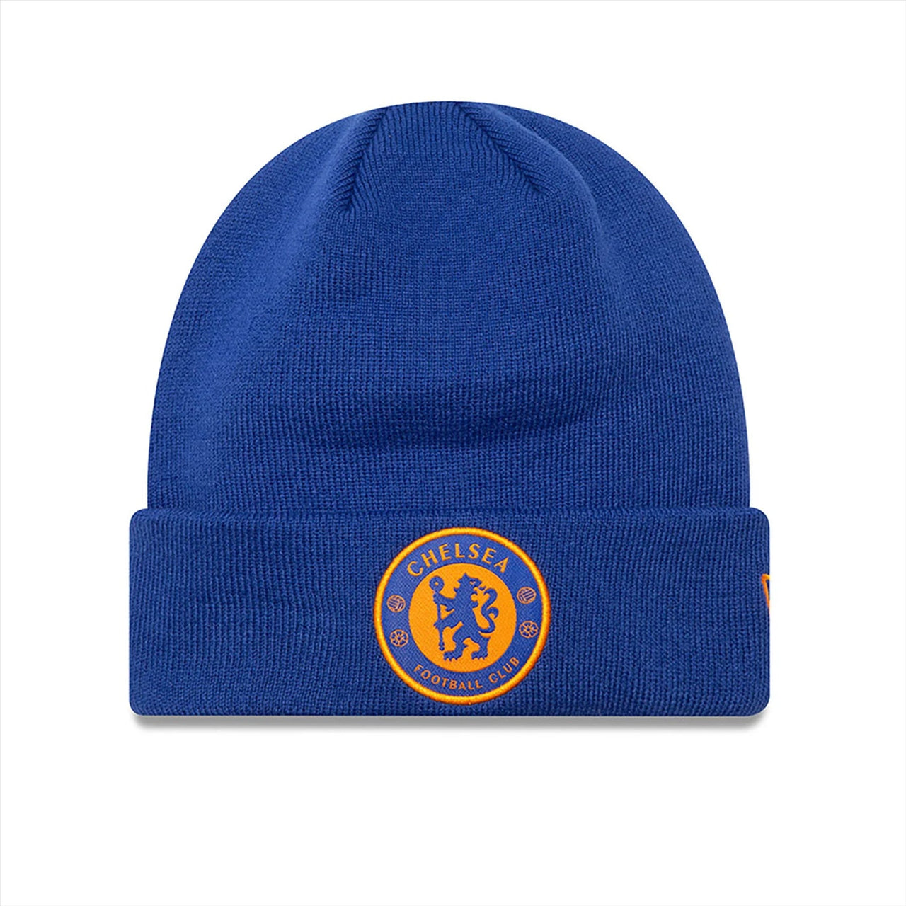 Chelsea FC New Era Seasonal Cuff Beanie Hat | Blue/Cool Orange