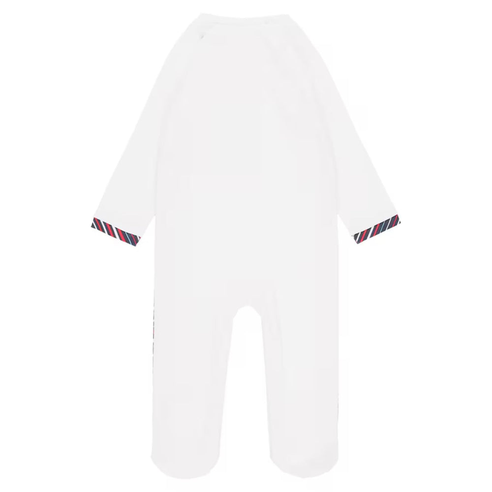 Official England Rugby Babygrow Baby Sleepsuit - front