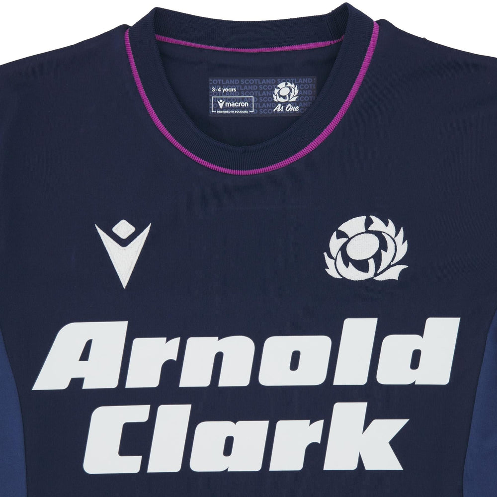 Macron Scotland Rugby Kids Home Replica Shirt | Navy | 2025/26