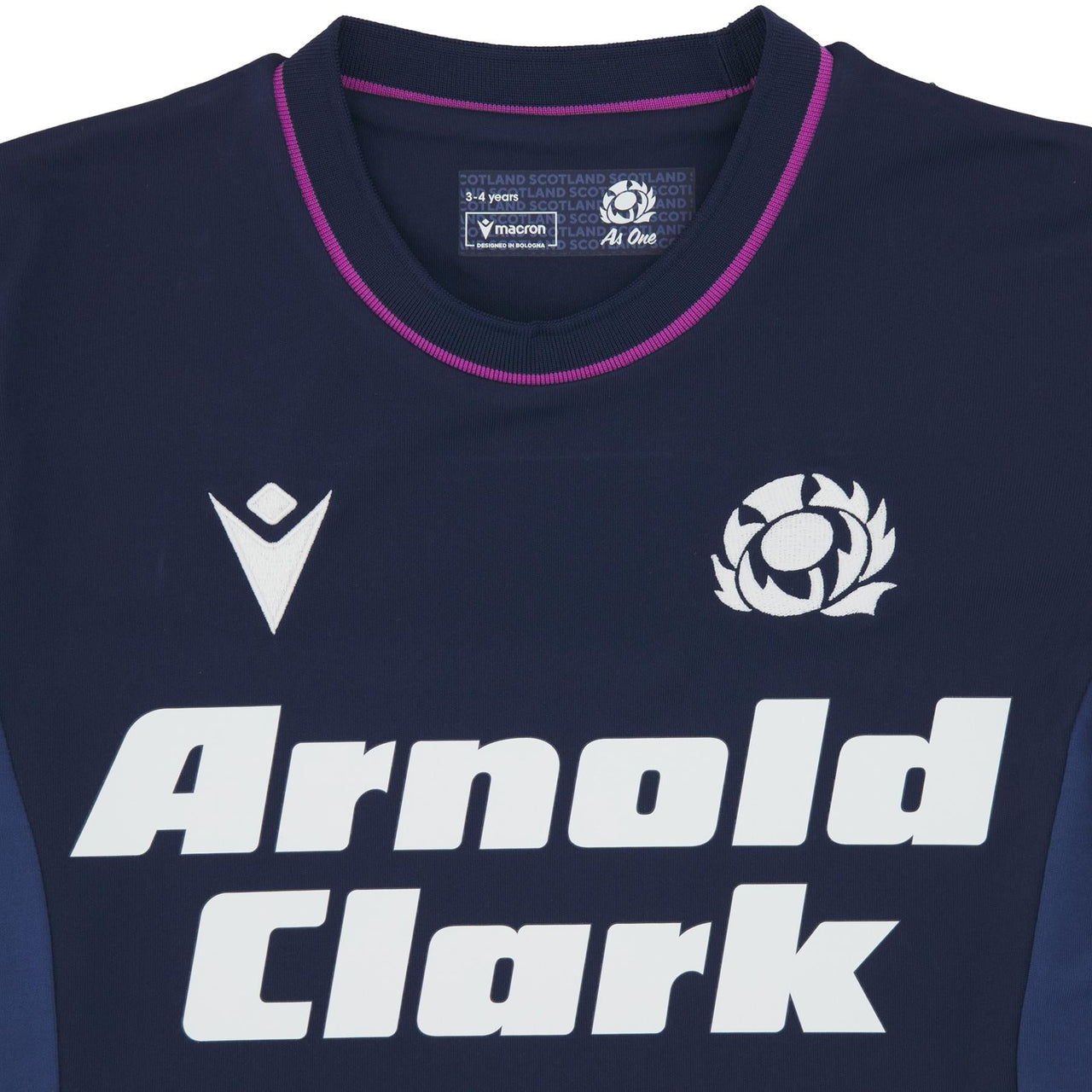 Macron Scotland Rugby Kids Home Replica Shirt | Navy | 2025/26