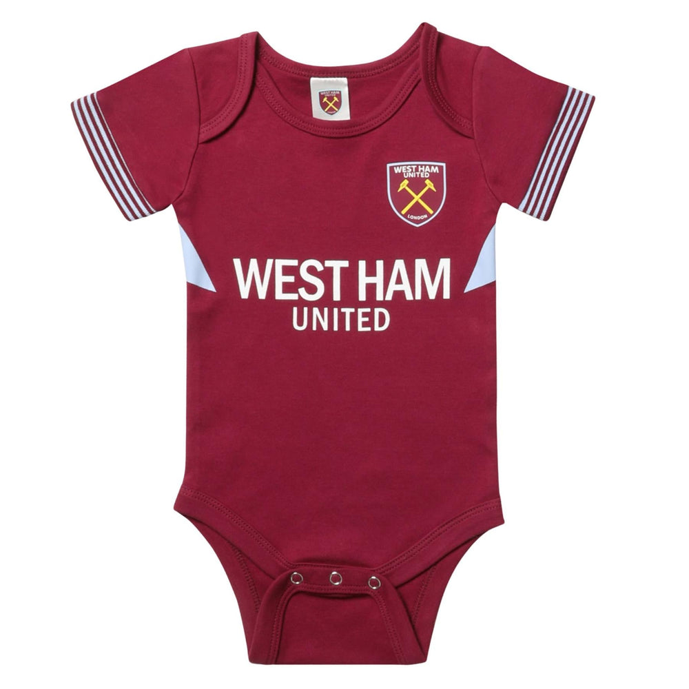 West Ham United FC Baby Kit 2 Pack Bodysuits | 2025/26