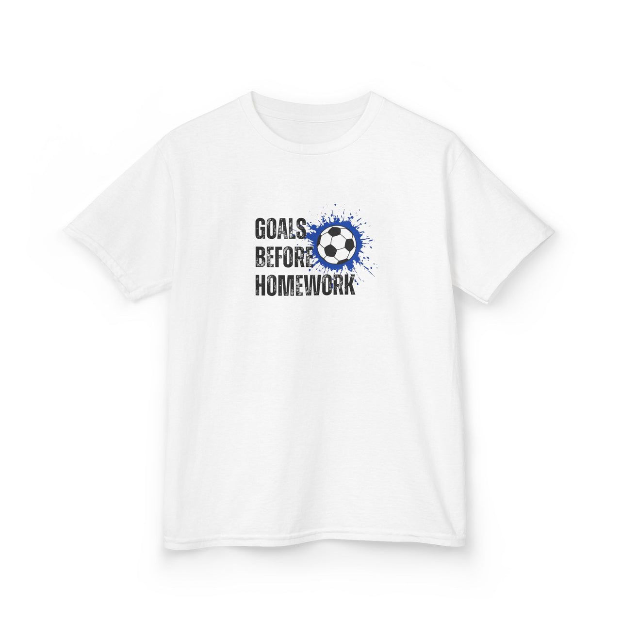 Goals Before Homework Junior T-Shirt | Blue