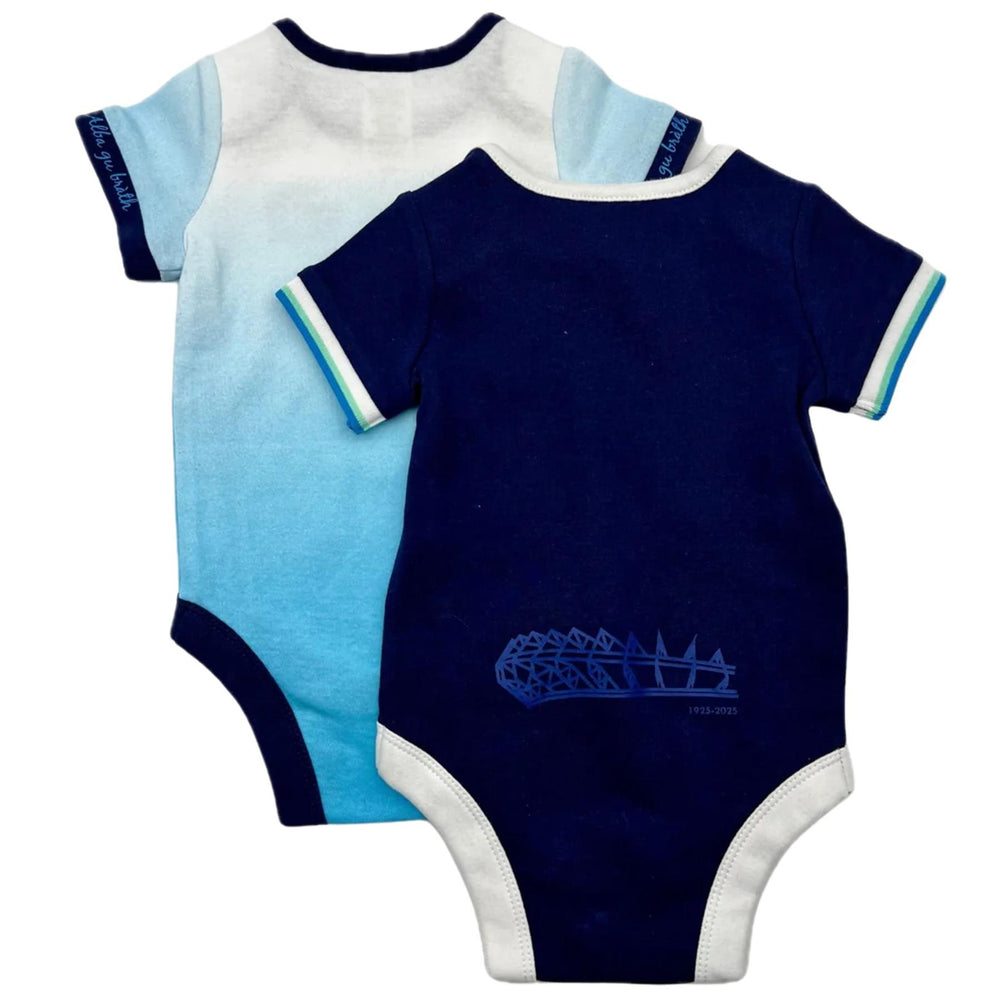 Scotland Rugby Baby 2 Pack Bodysuits | Navy/White | 2024/25