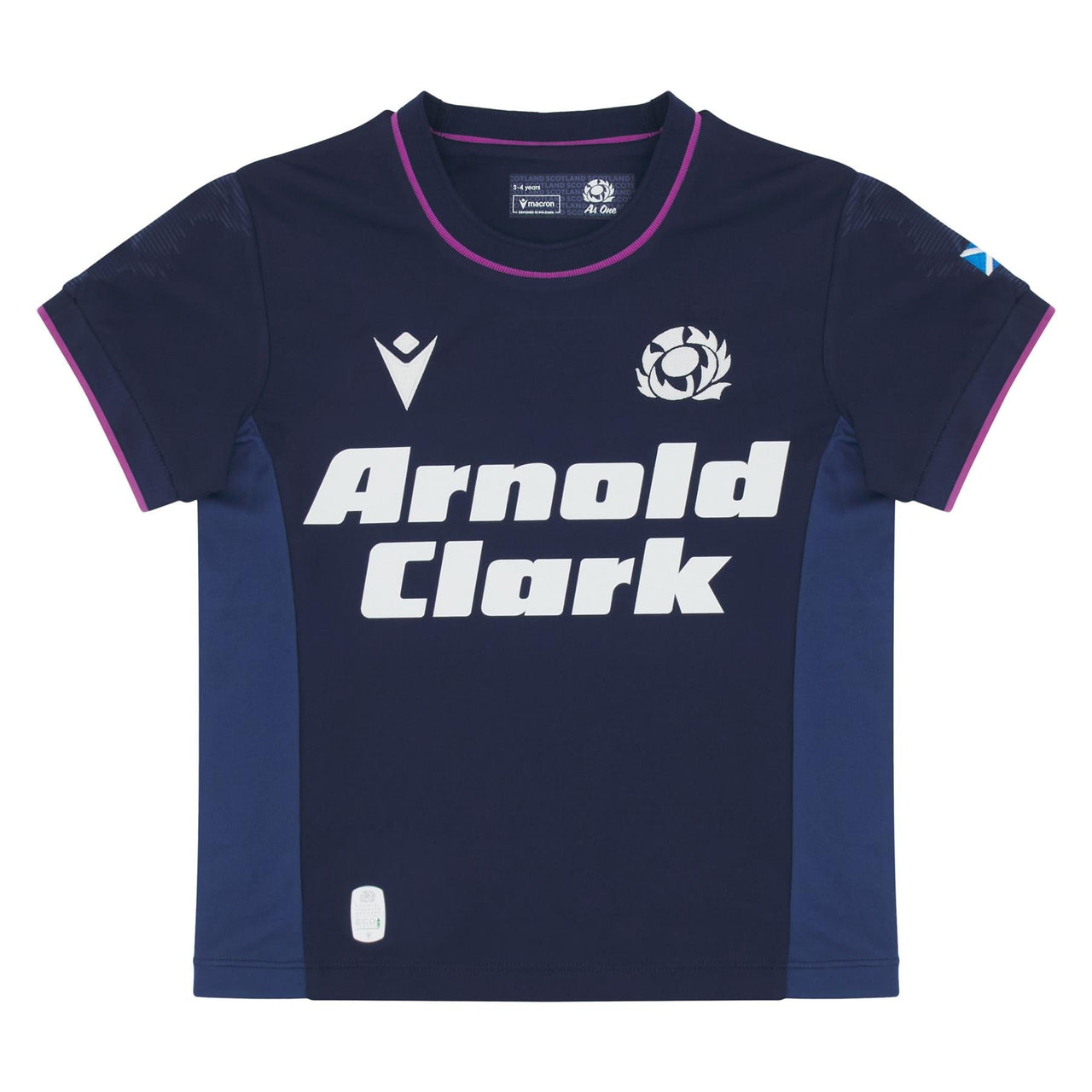 Macron Scotland Rugby Kids Home Replica Shirt | Navy | 2025/26