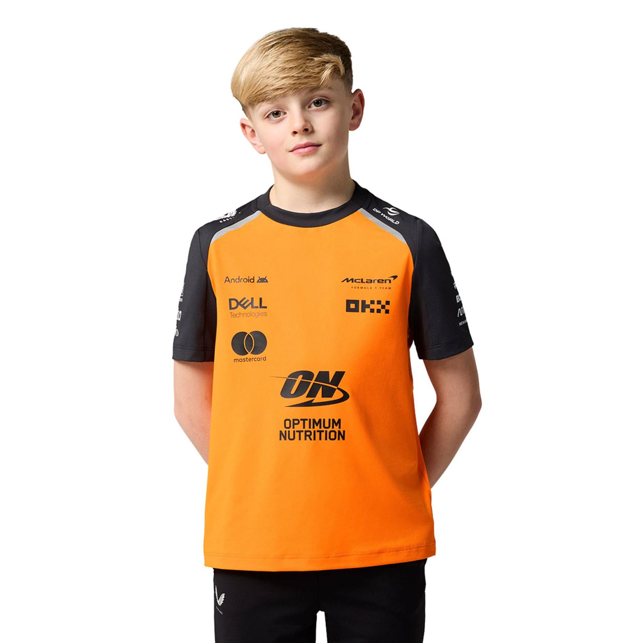 McLaren F1 Kid's Replica Team Set Up T-Shirt | Papaya | 2025