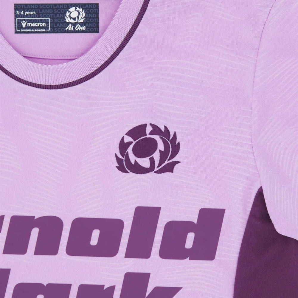 Macron Scotland Rugby Kids Away Replica Shirt | Purple | 2025/26