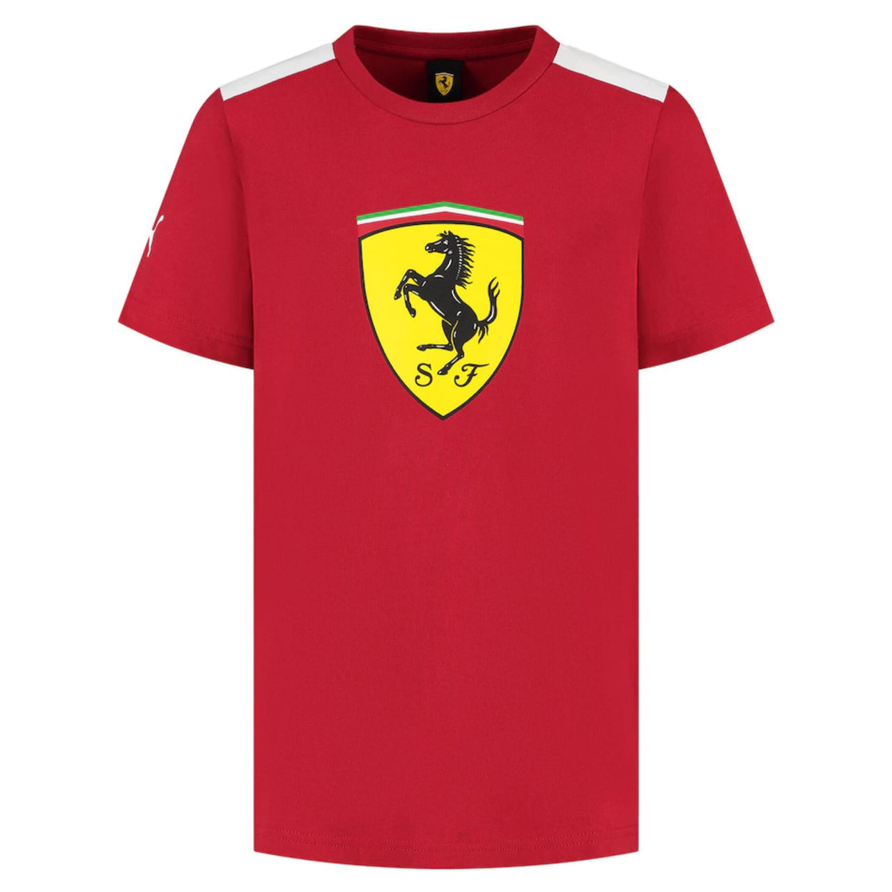 Scuderia Ferrari F1 Puma Kids Large Shield T-Shirt | 2025