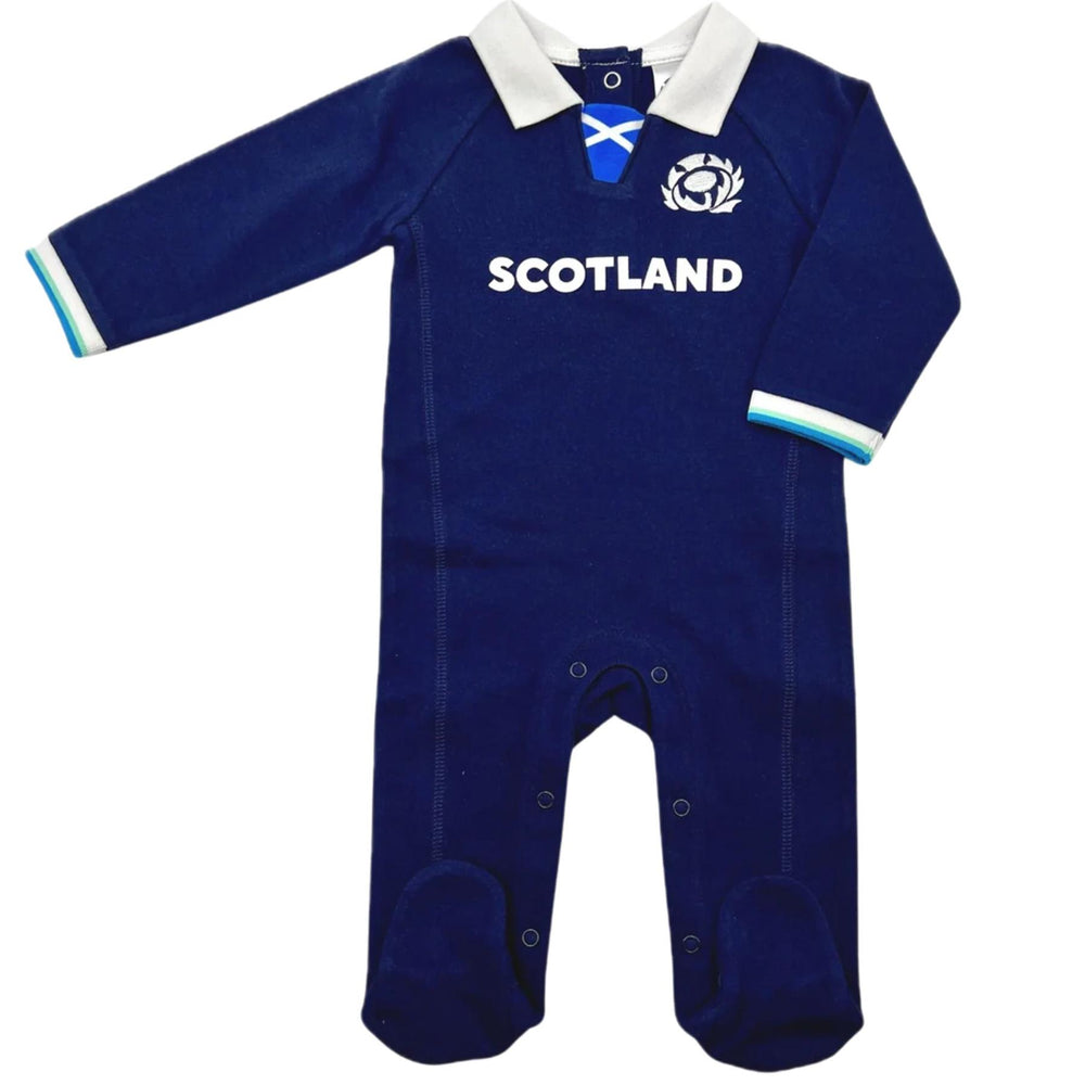Scotland Rugby Baby Sleepsuit | Navy | 2024/25