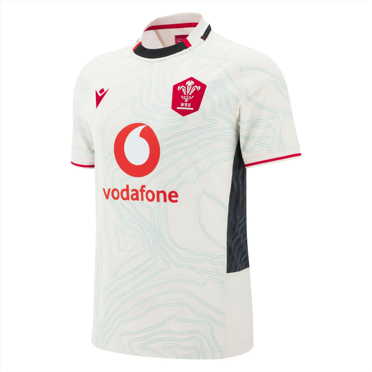 Macron Wales Rugby Mens Away Replica Shirt | Off White | 2025/26