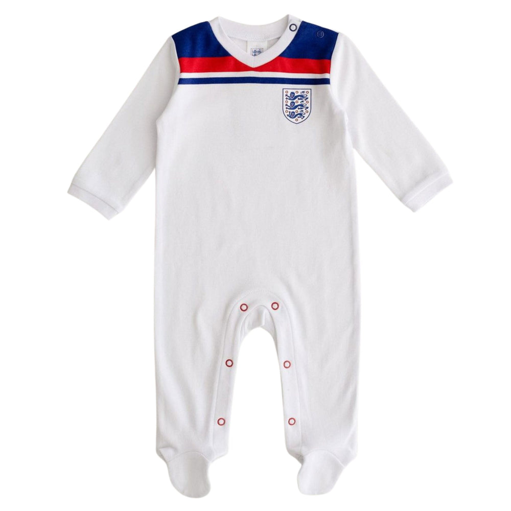 England Football 1982 Retro Home Baby Sleepsuit