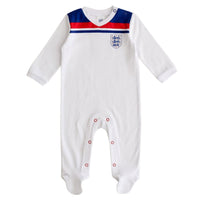 England Football 1982 Retro Home Baby Sleepsuit