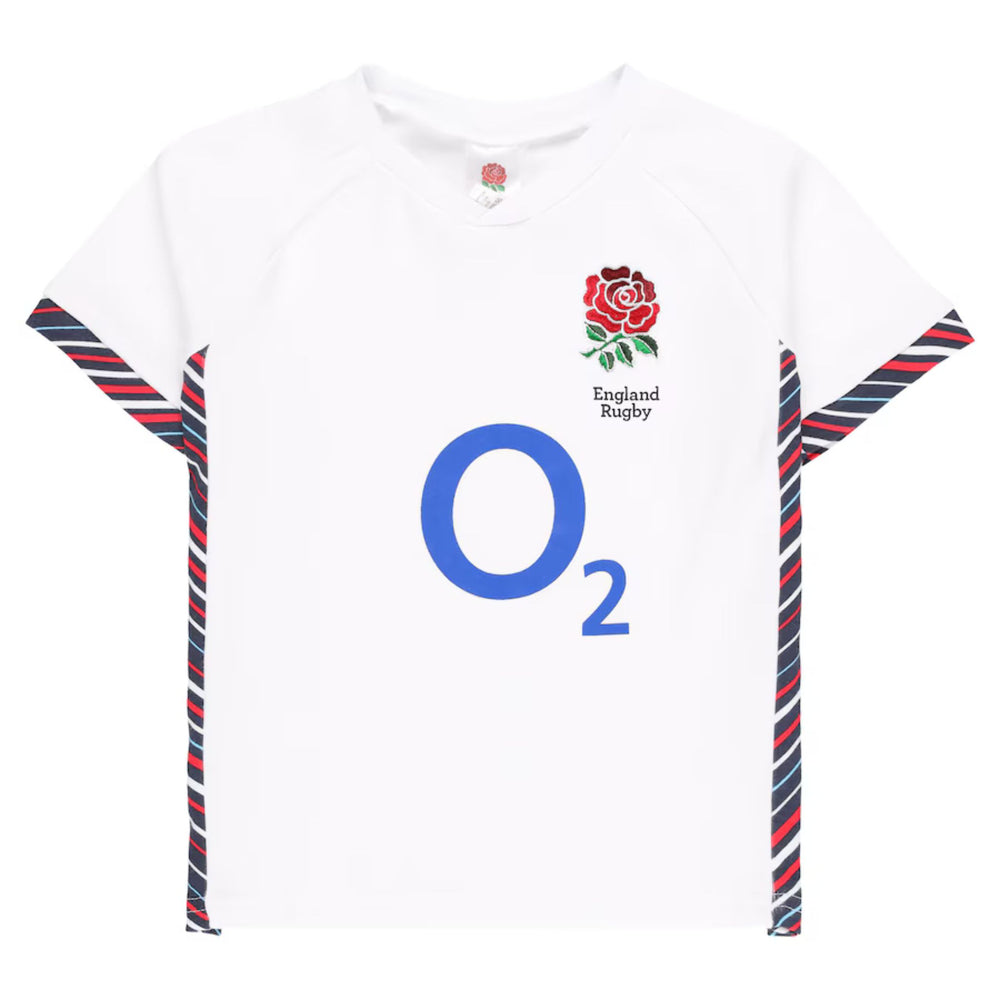 England Rugby Baby/Toddler T-Shirt & Shorts Set | White | 2024/25