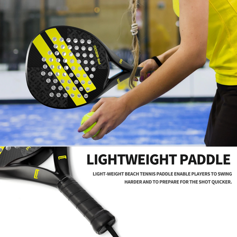 Ianoni PR8200 Carbon Fibre PADEL RACKET - Yellow