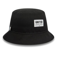 Manchester United FC New Era Stitch Patch Bucket Hat | Black