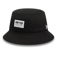 Manchester United FC New Era Stitch Patch Bucket Hat | Black