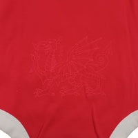 Wales Rugby Baby 2 Pack Bodysuits | Red/White | 2024/25