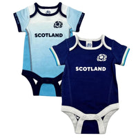 Scotland Rugby Baby 2 Pack Bodysuits | Navy/White | 2024/25