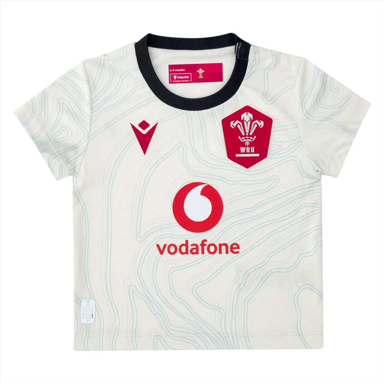 Macron Wales Rugby Baby Away Replica Shirt | Off White | 2025/26