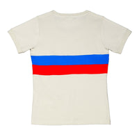 Rugby World Cup 2023 Women's Striped T-Shirt | Light Grey