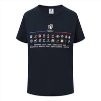 Rugby World Cup 2023 Women's 20 Unions Stacked T-Shirt | Navy