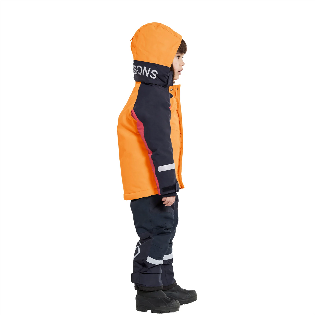 Didriksons Neptun Kids Winter Jacket | Fire Yellow