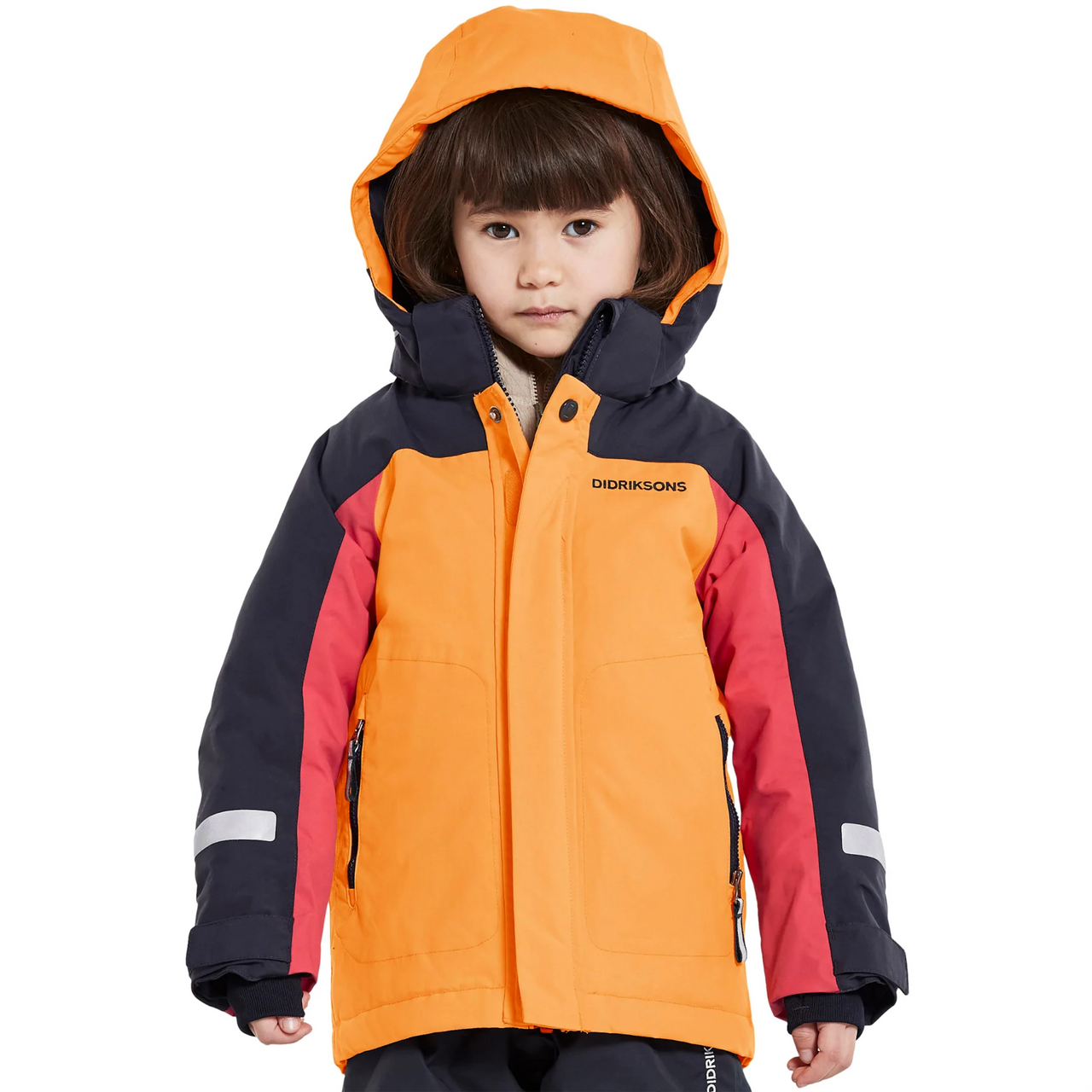 Didriksons Neptun Kids Winter Jacket | Fire Yellow
