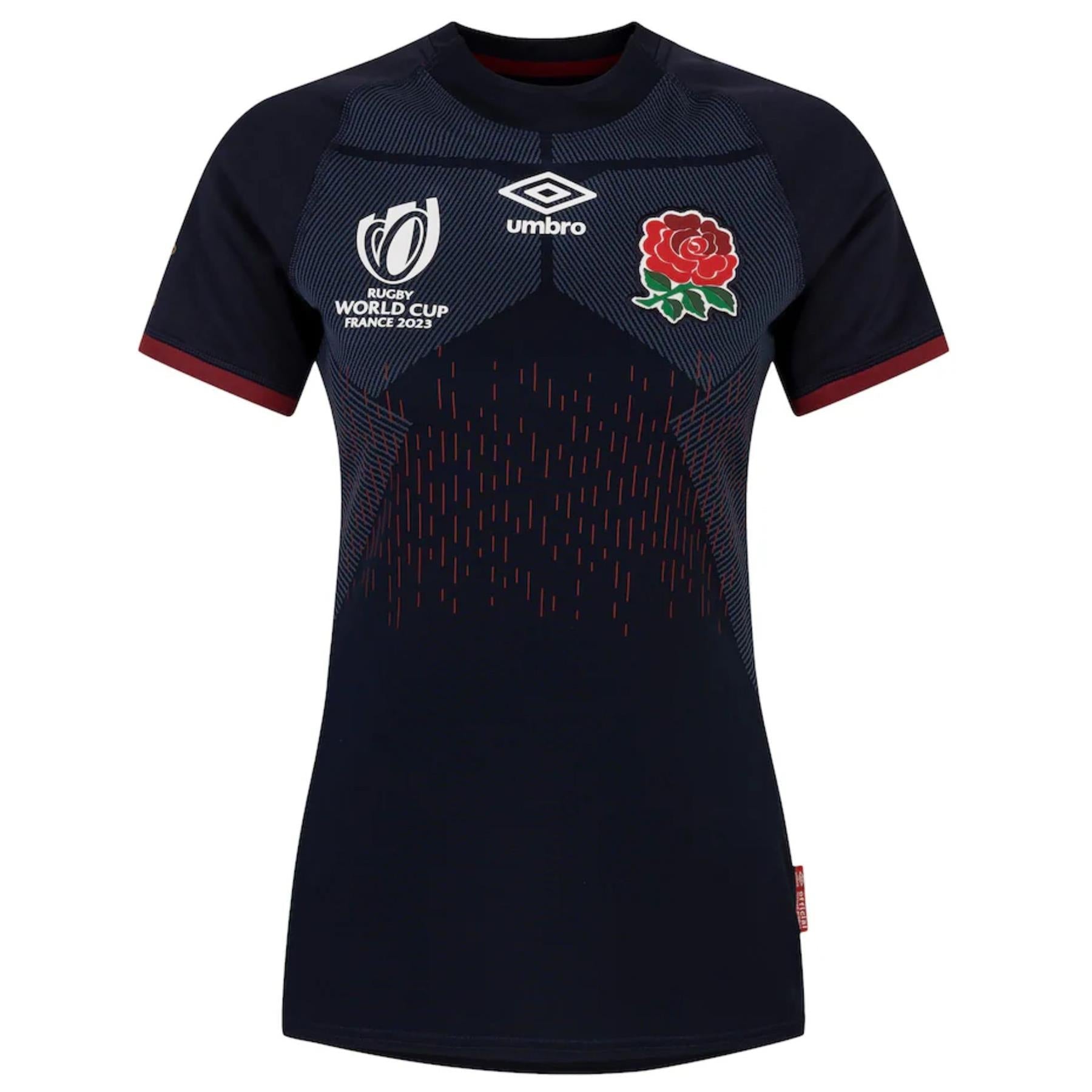 Umbro England Rugby World Cup 2023 Womens Replica Alternate Shirt Na