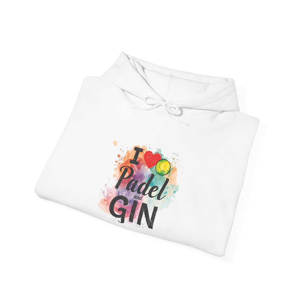 I Love Padel and Gin Hoodie