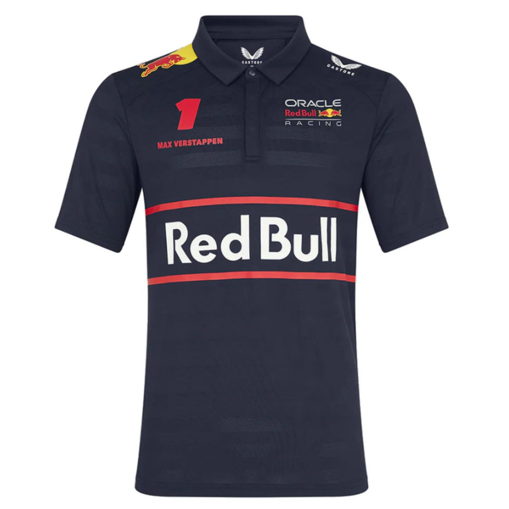 Oracle Red Bull Racing F1 Men's Max Verstappen Driver Polo Shirt | Navy | 2025