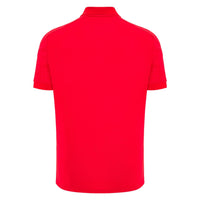 Macron Wales Rugby Mens Travel Polo Shirt | Red | 2025/26