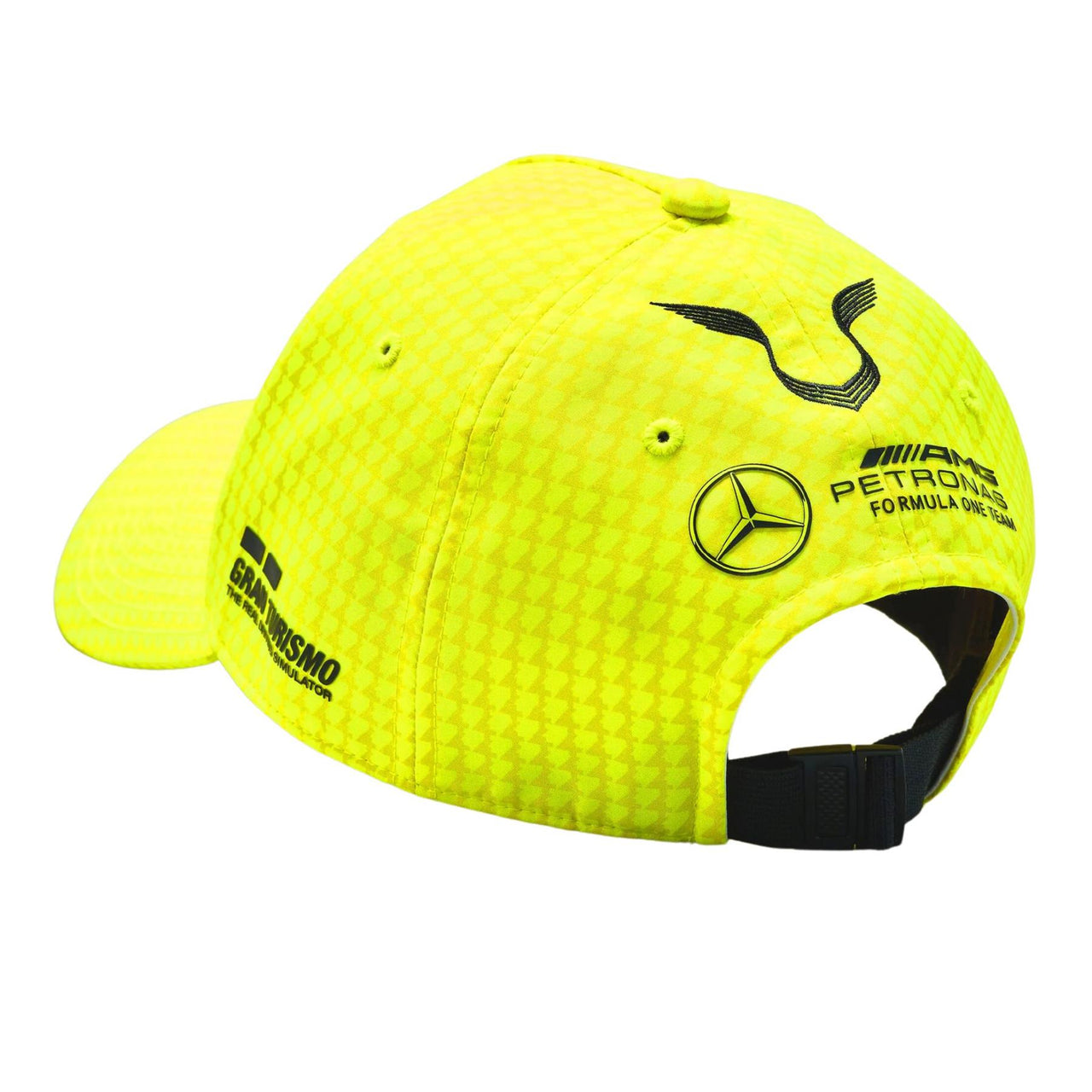 Mercedes AMG Petronas F1 Lewis Hamilton Driver Cap | Neon Yellow | Adult | 2023