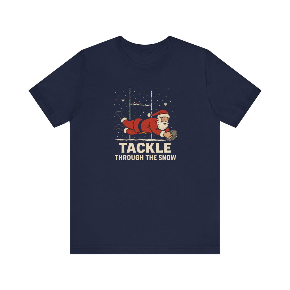 Tackle Through the Snow Christmas T-Shirt