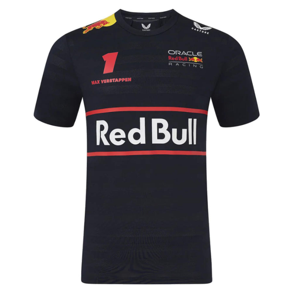 Oracle Red Bull Racing F1 Men's Max Verstappen Driver T-Shirt | Navy | 2025