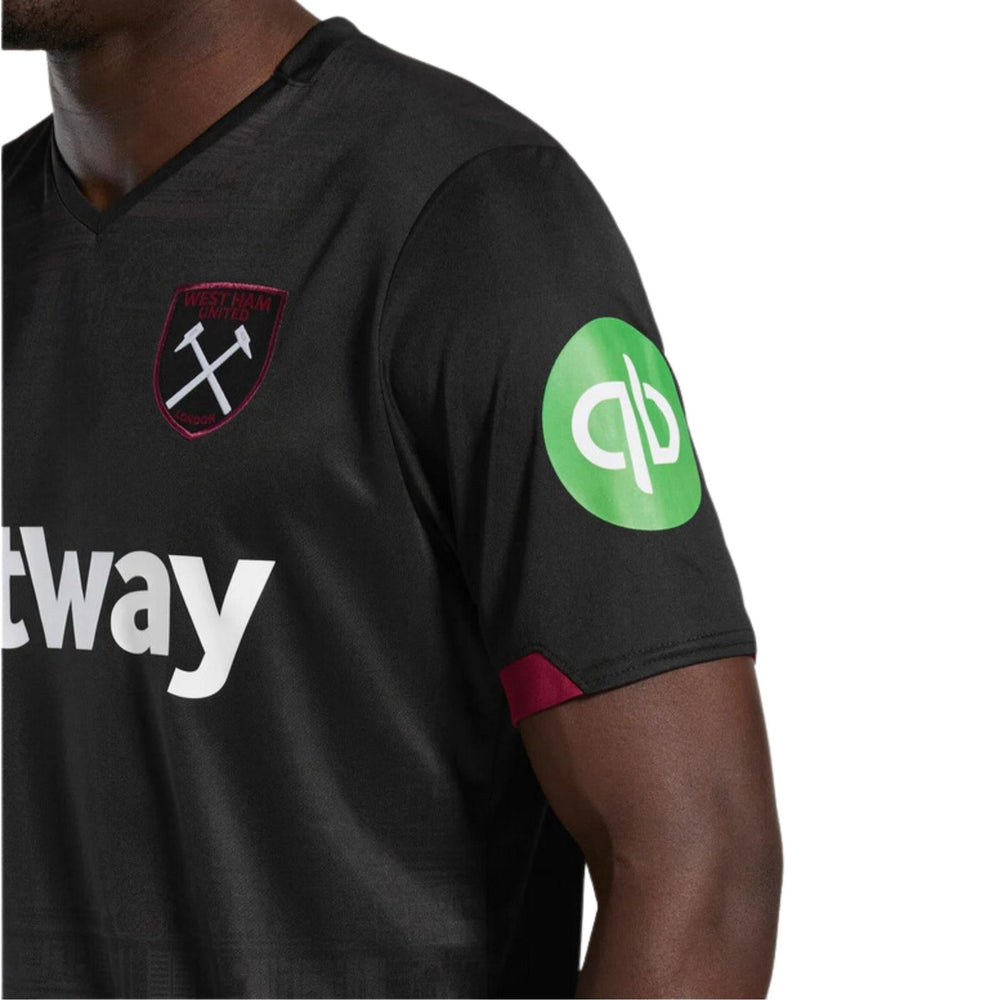 Umbro West Ham United FC Men's Away Shirt | Black | 2024/25