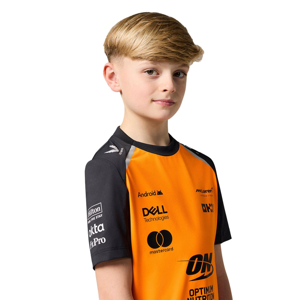 McLaren F1 Kid's Replica Team Set Up T-Shirt | Papaya | 2025