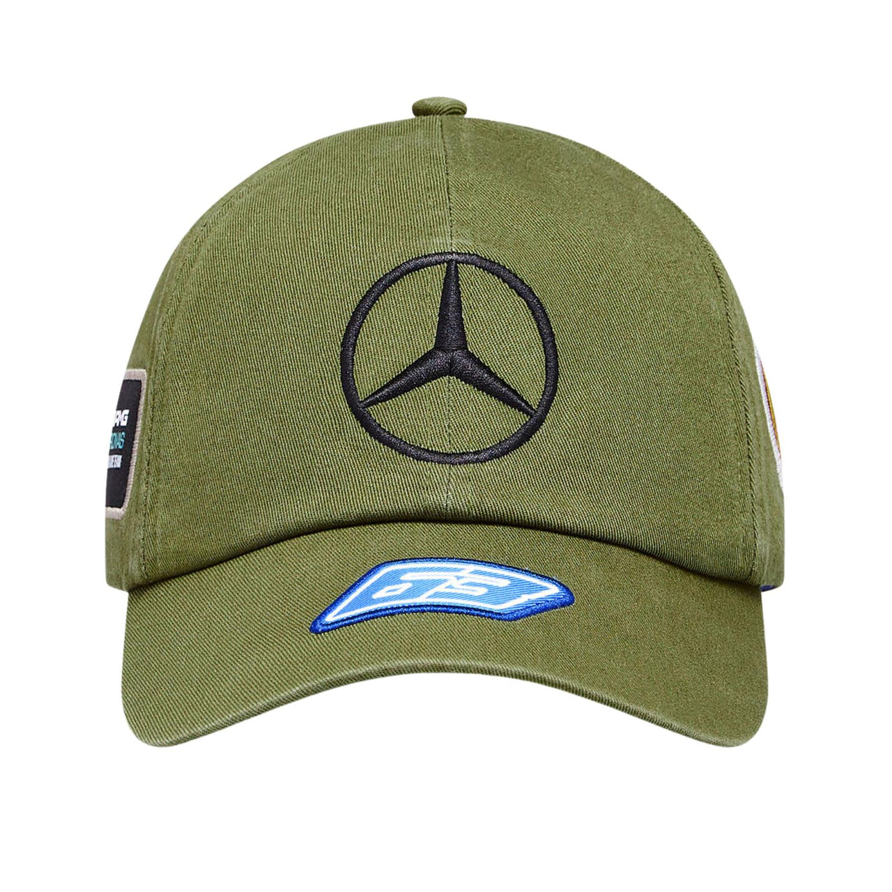 Mercedes AMG Petronas F1 George Russell Vintage Cap | Khaki Green | Adult | 2023
