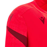 Macron Wales Rugby Mens Training T-Shirt | Red | 2025/26