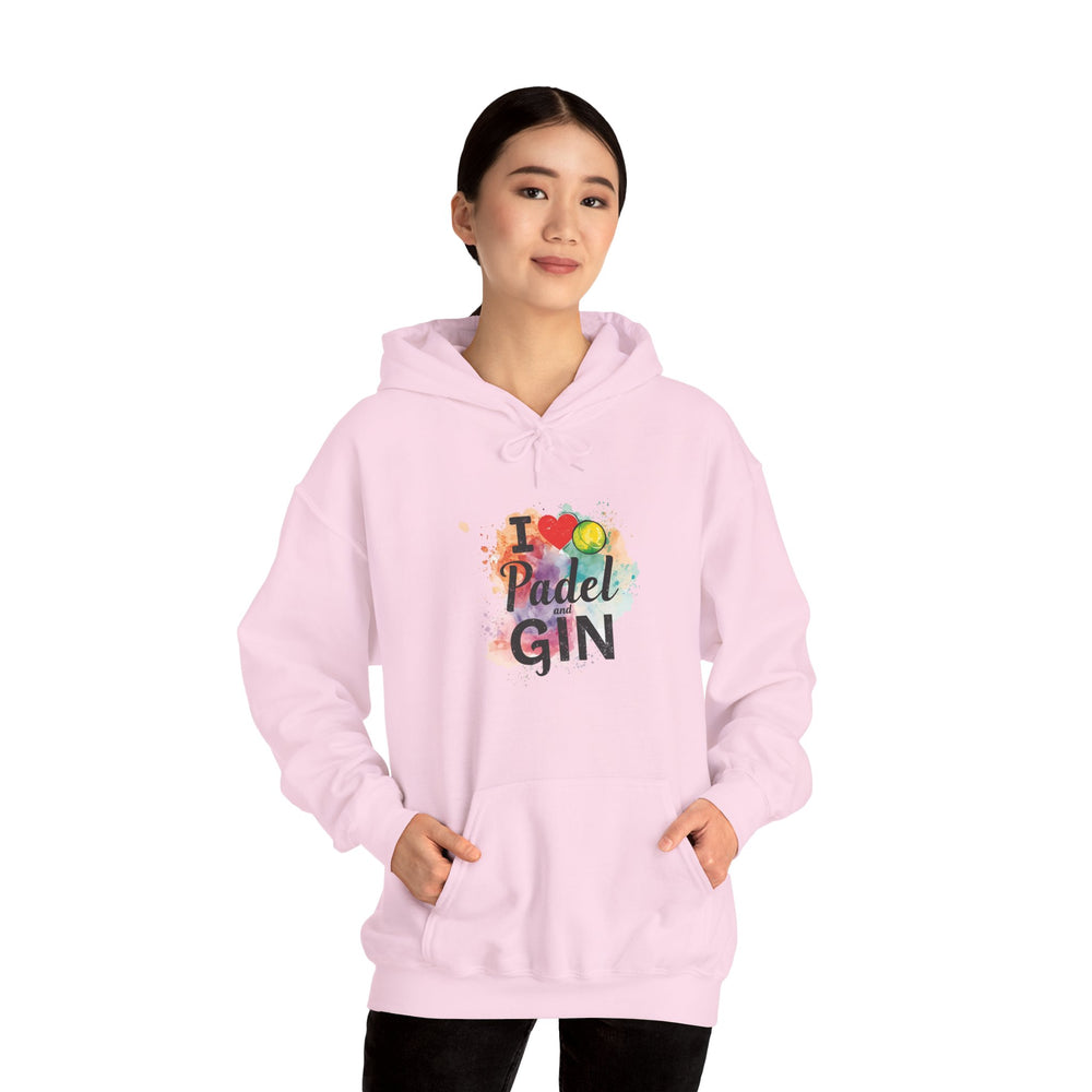 I Love Padel and Gin Hoodie