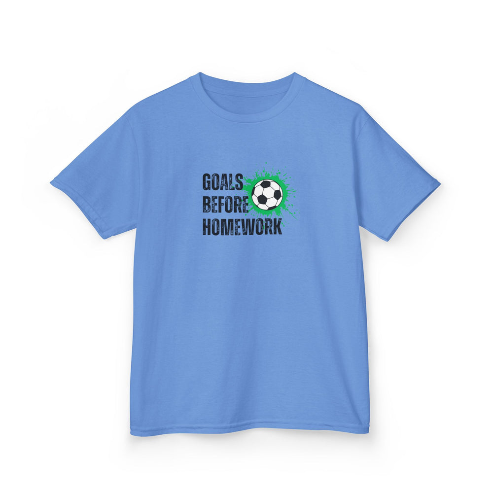 Goals Before Homework Junior T-Shirt | Green