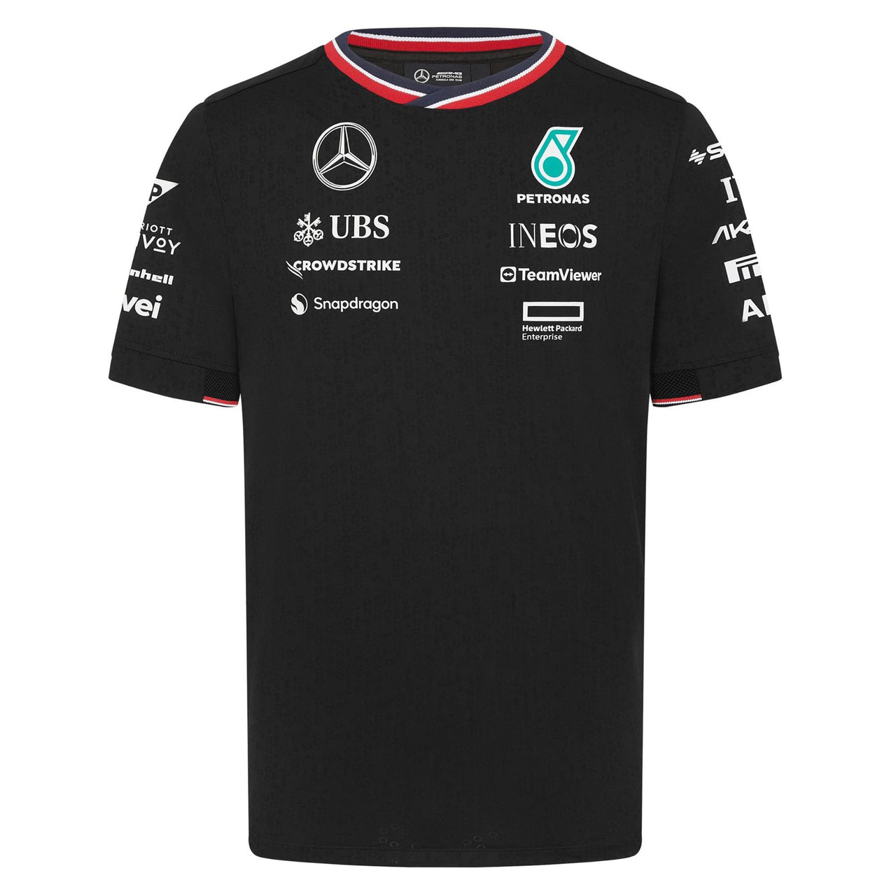 Mercedes AMG Petronas F1 Men's Team Driver T-Shirt | Black | 2024